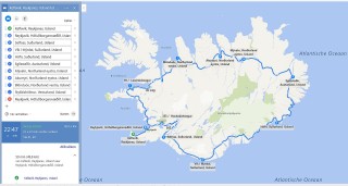 ijsland-routekaart